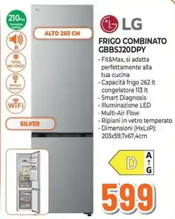 Extracoop Frigo combinato LG GBBSJ20DPY offerta