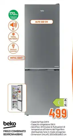 Extracoop Beko frigo combinato B5XRCNA406HG offerta