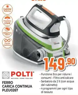 Extracoop Ferro carica continua Polti offerta