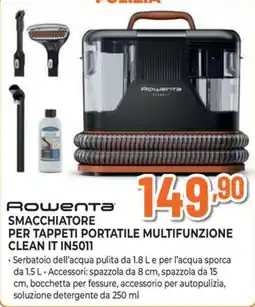 Extracoop Rowenta smacchiatore per tappeti portatile multifunzione clean it in5011 offerta