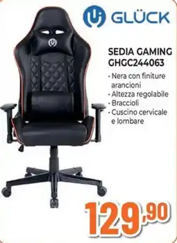 Extracoop Sedia gaming Glück offerta