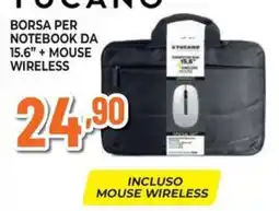 Extracoop Borsa per notebook da 15.6" + mouse wireless offerta