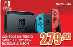 Extracoop Console Nintendo Switch 1.1 Joy-Con Rosso/Blu Neon offerta