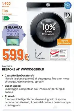Extracoop Lavatrice BESPOKE AI offerta