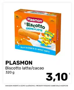 Iper Tosano Plasmon Biscotto latte/cacao offerta