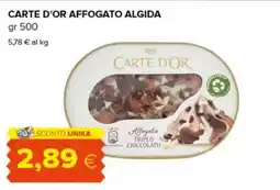 Tigre Carte d'or affogato triplo cioccolato offerta