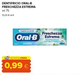 Tigre Dentifricio Oral-B Freschezza Estrema offerta