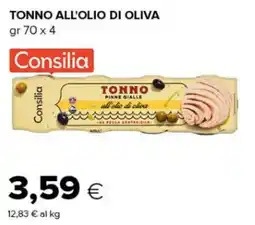 Tigre Tonno all'olio di oliva Consilia offerta