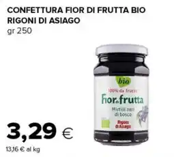 Tigre Confettura fior di frutta bio Rigoni di Asiago offerta