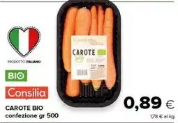 Tigre Carote bio Consilia offerta