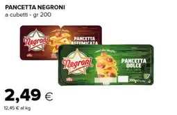 Tigre Pancetta Negroni offerta