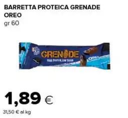 Tigre Barretta proteica Grenade Oreo offerta