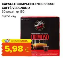 Tigre Caffè Vergnano Cremoso offerta