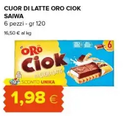 Tigre Cuor di latte oro ciok offerta