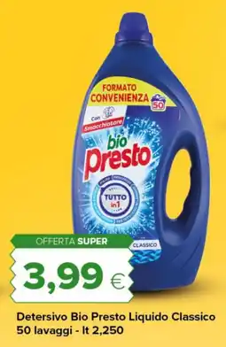 Tigre Detersivo Bio Presto Liquido Classico offerta