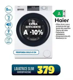 Gaer Lavatrice slim Haier offerta