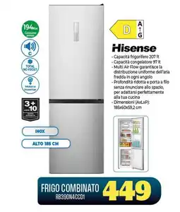 Gaer Hisense frigo combinato offerta