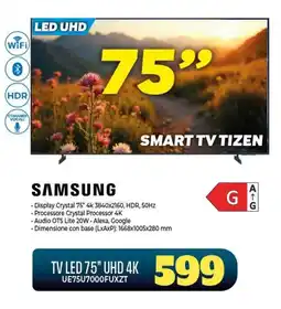Gaer Samsung TV LED 75" UHD 4K offerta