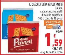 Conad Il Cracker Gran Pavesi Pavesi offerta