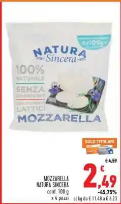 Conad MOZZARELLA NATURA SINCERA offerta