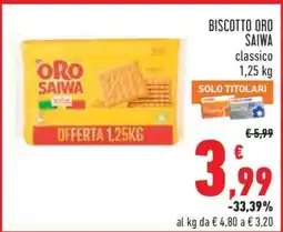 Conad Biscotto Oro Saiwa offerta