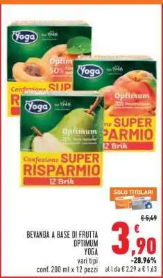 Conad Bevanda a base di frutta Optimum Yoga offerta