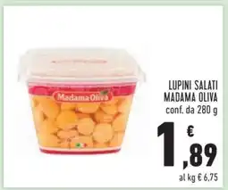 Conad Lupini Salati Madama Oliva offerta