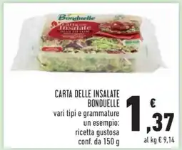 Conad CARTA DELLE INSALATE BONDUELLE offerta