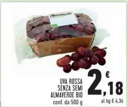Conad UVA ROSSA SENZA SEMI ALMAVERDE BIO offerta