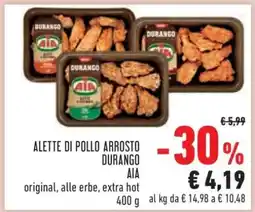Conad ALETTE DI POLLO ARROSTO DURANGO offerta