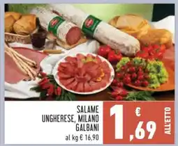Conad Salame Ungherese, Milano Galbani offerta