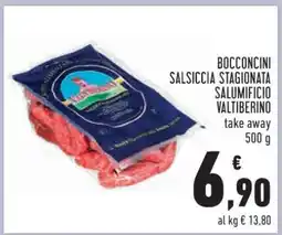 Conad BOCCONCINI SALSICCIA STAGIONATA SALUMIFICIO VALTIBERINO offerta