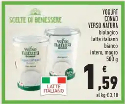 Conad Yogurt Conad Verso Natura offerta