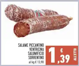 Conad Salame Piccantino Ventricina Salumificio Sorrentino offerta