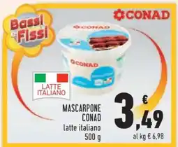 Conad Mascarpone Conad offerta