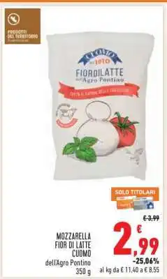 Conad MOZZARELLA FIOR DI LATTE CUOMO offerta