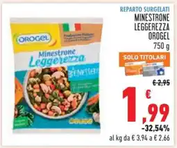 Conad Minestrone Leggerezza Orogel offerta