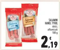 Conad SALAMINI HANDL TYROL offerta