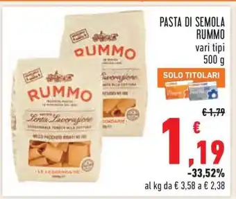PASTA DI SEMOLA RUMMO