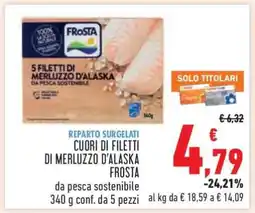 Conad CUORI DI FILETTI DI MERLUZZO D’ALASKA FROSTA offerta