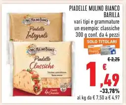 Conad PIADELLE MULINO BIANCO BARILLA offerta