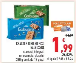 Conad Cracker Riso Su Riso Galbusera offerta