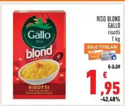 Conad RISO BLOND GALLO risotti offerta