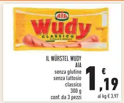 Conad IL WÜRSTEL WUDY offerta