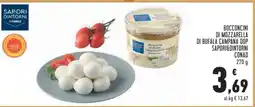 Conad BOCCONCINI DI MOZZARELLA DI BUFALA CAMPANA DOP SAPORI&DINTORNI CONAD offerta