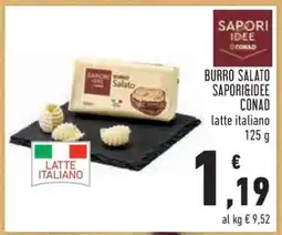 Conad Burro Salato Sapori&Idee Conad offerta