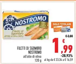 Conad FILETTI DI SGOMBRO NOSTROMO offerta