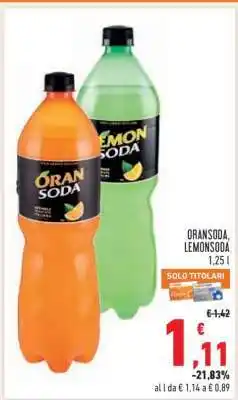 Conad ORANSODA - LEMONSODA offerta