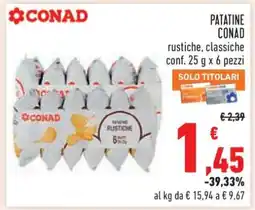 Conad Patatine Conad offerta