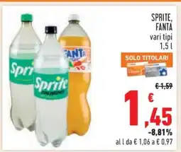 Conad SPRITE/FANTA offerta